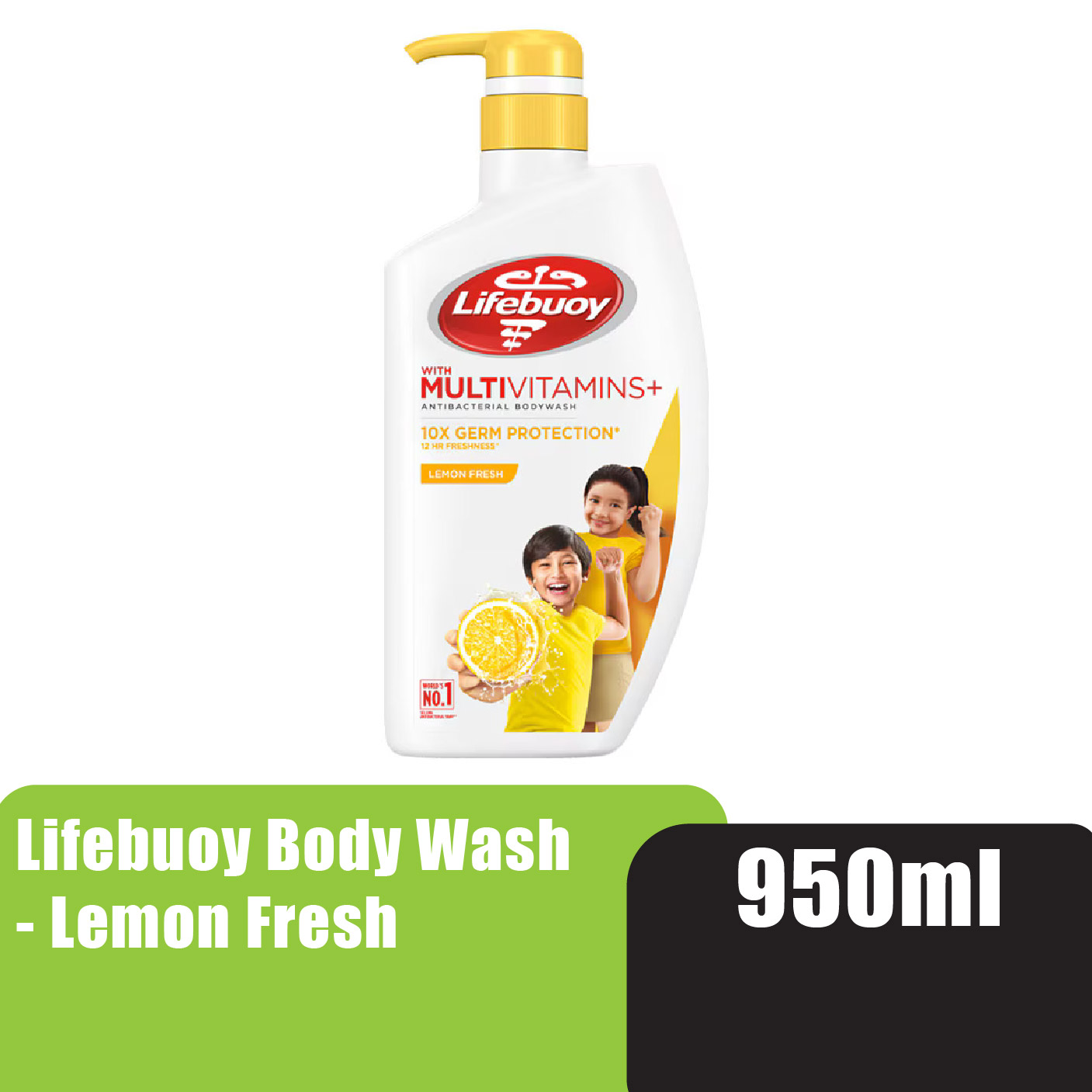 LIFEBUOY Lemon Fresh Body Wash Shower Gel 950ml - Antibacterial Body Wash / Sabun Mandi Sabun Badan Lifebuoy 沐浴露