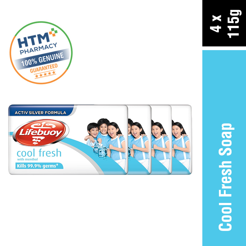 LIFEBUOY SOAP 4 x 115G - COOL FRESH