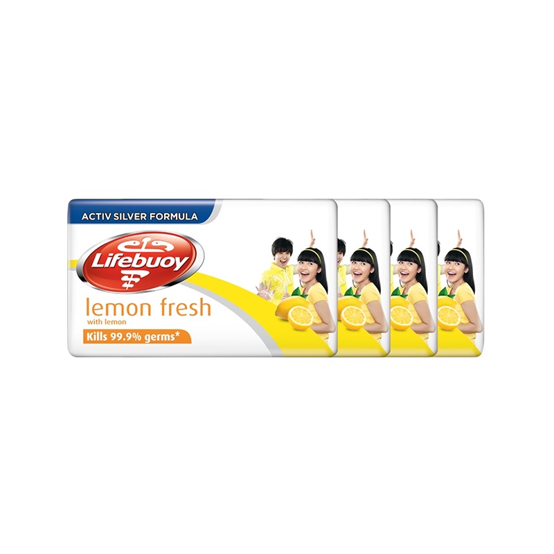 LIFEBUOY SOAP 4 x 100G - LEMON FRESH