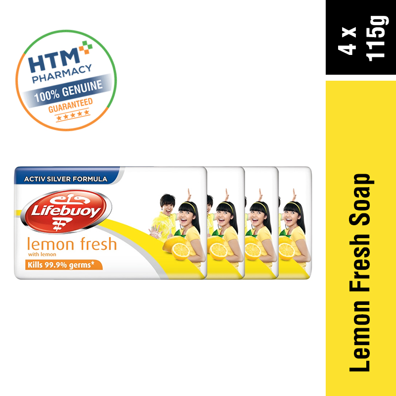 LIFEBUOY SOAP 4 x 115G - LEMON FRESH