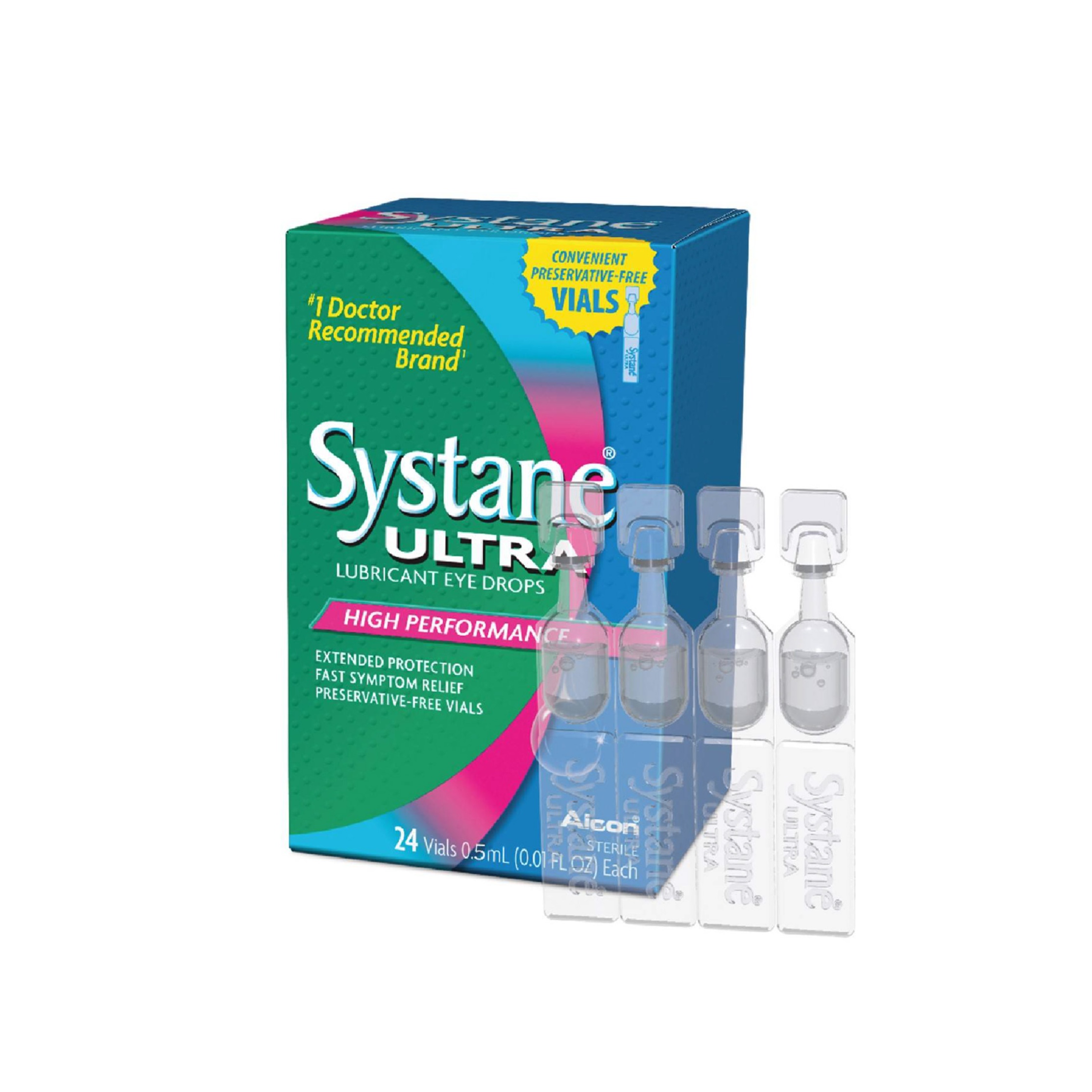 ALCON Systane Ultra Eye Drops 24 X 0.5ML - Lubricant Eye Drops for Dry Eye