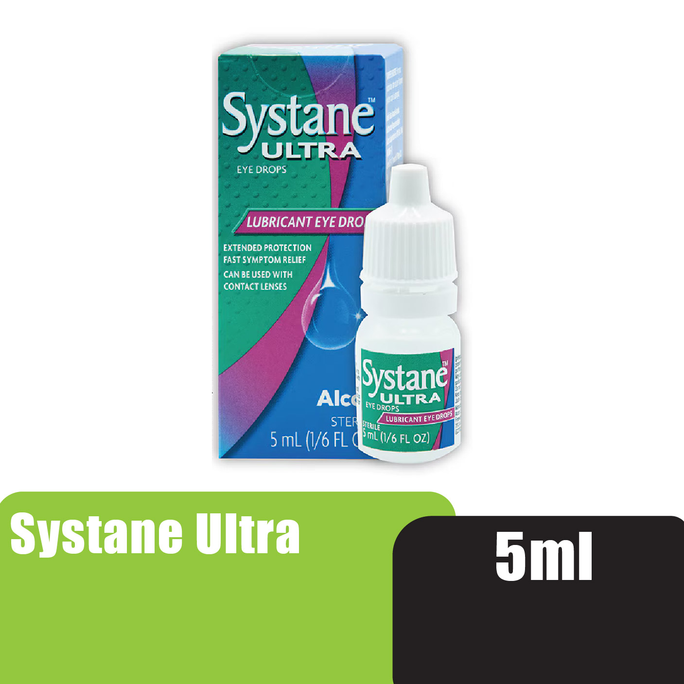 ALCON Systane Ultra Eye Drops 5ml - Lubricant Eye Drops for Dry Eye 眼药水