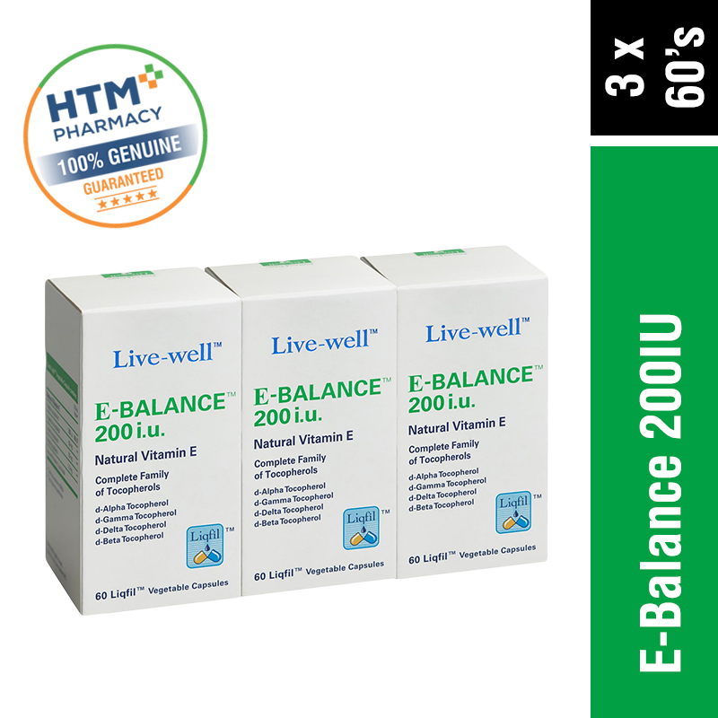 Live-Well E-Balance 200IU 60'S x 3