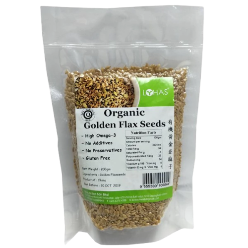 Lohas Organic Golden Flaxseed 200g