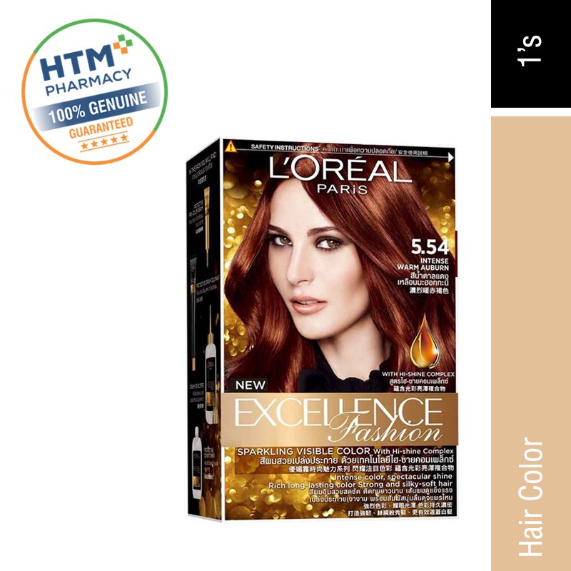 Loreal Paris Excellence Cream Fashion 5.54 - Intense Warm Auburn