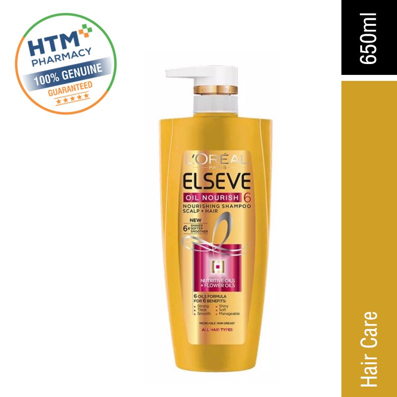 Loreal Elseve Shampoo 650ml - 6 Oil Nourish