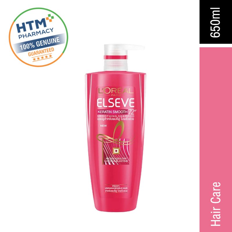 Loreal Elseve Shampoo 650ml - Keratin Smooth