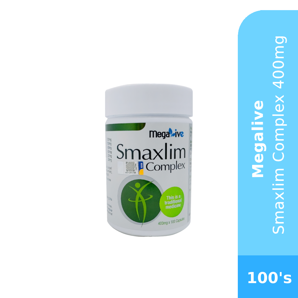 MEGALIVE Smaxlim Complex 400mg Capsules 100's - Supplement , Well Being, Health Care