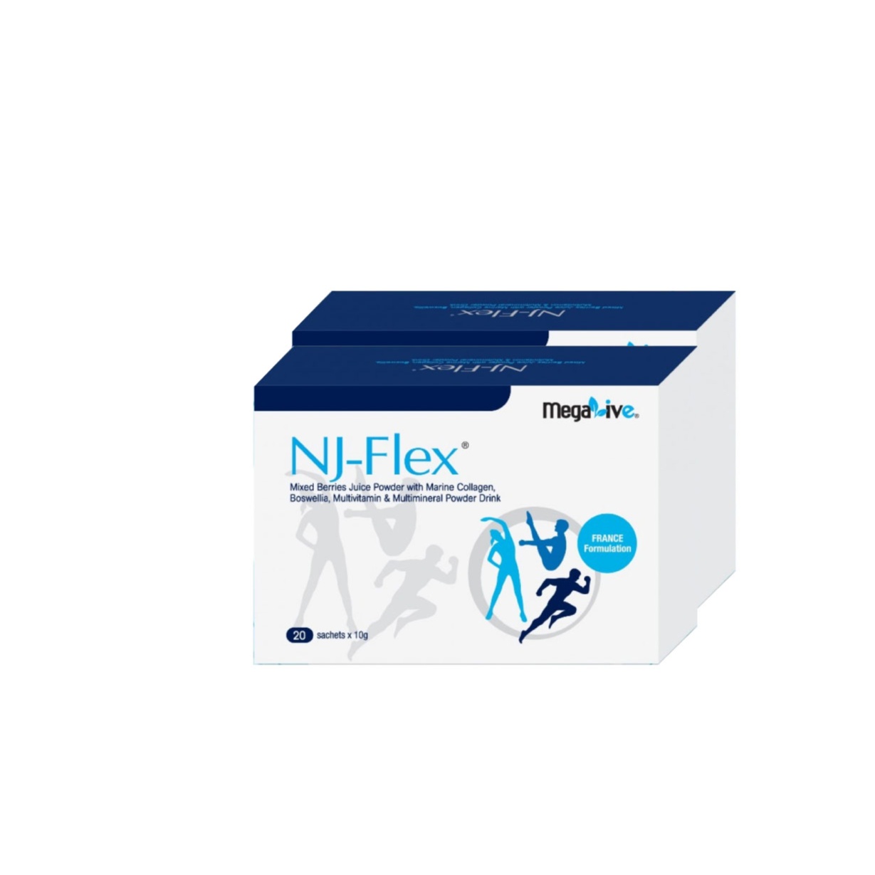 MEGALIVE Nj-Flex 10g 20's Supplement Sendi Dengan Glucosamine, Hyaluronic Acid, Joint Pain Supplements
