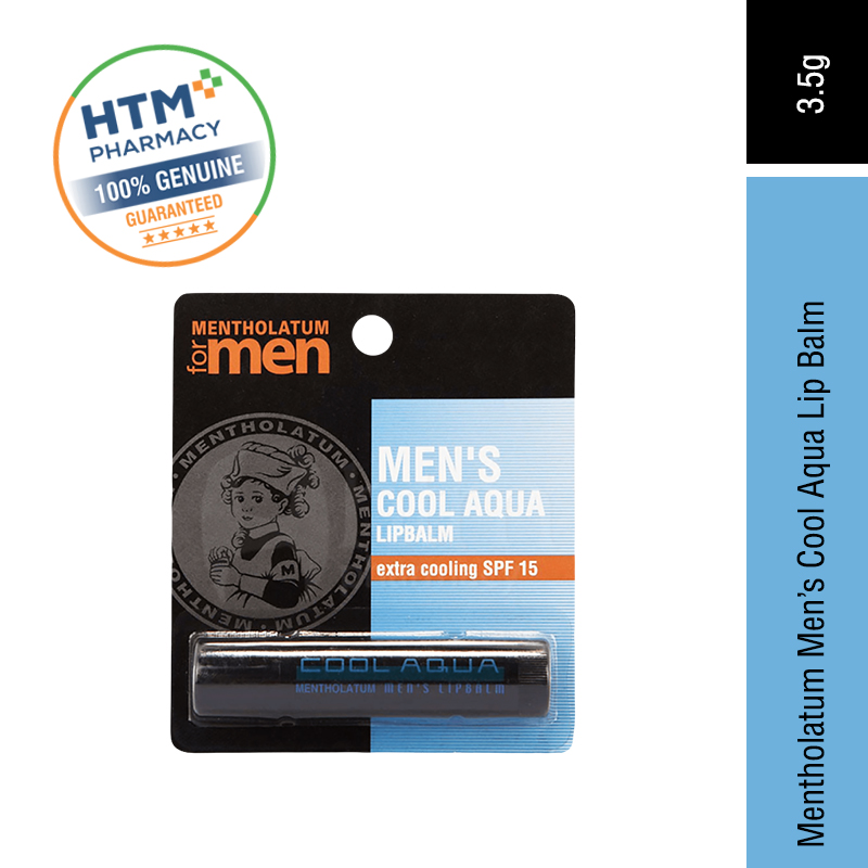 Mentholatum Men'S Cool Aqua Lipbalm 3.5G