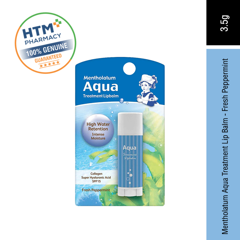 Mentholatum Aqua Treatment Lipbalm - Waterlip Fresh Peppermint 3.5G