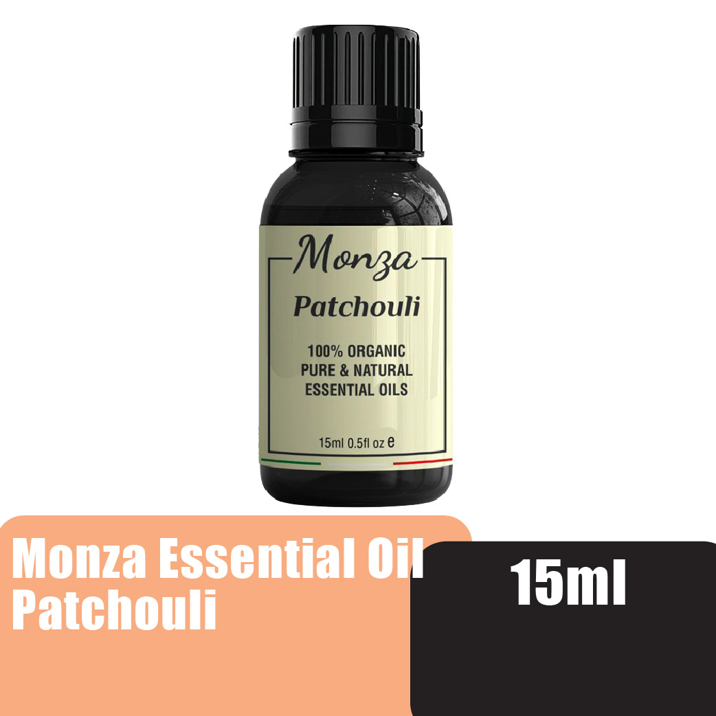 Monza Patchouli Essential Oil 15ml - Aromatherapy Diffuser Humidifier, Massage Aromatherapy Oil Minyak Urut Aromaterapi