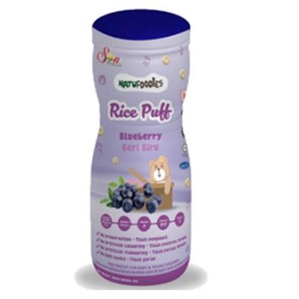 Natufoodies Rice Puff 60g - Blueberry