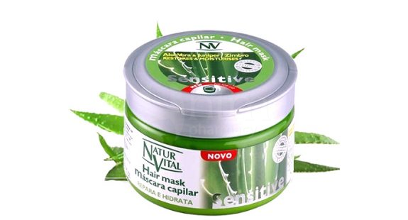 Natur Vital Sensitive Hair Mask Aloe Vera Juniper Zimbro 300ml (7307)