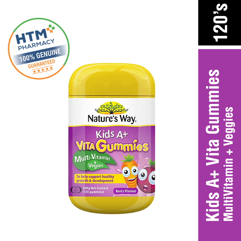 Nature's Way Kids A+ Vita Gummies + Veggies 240G (120'S)