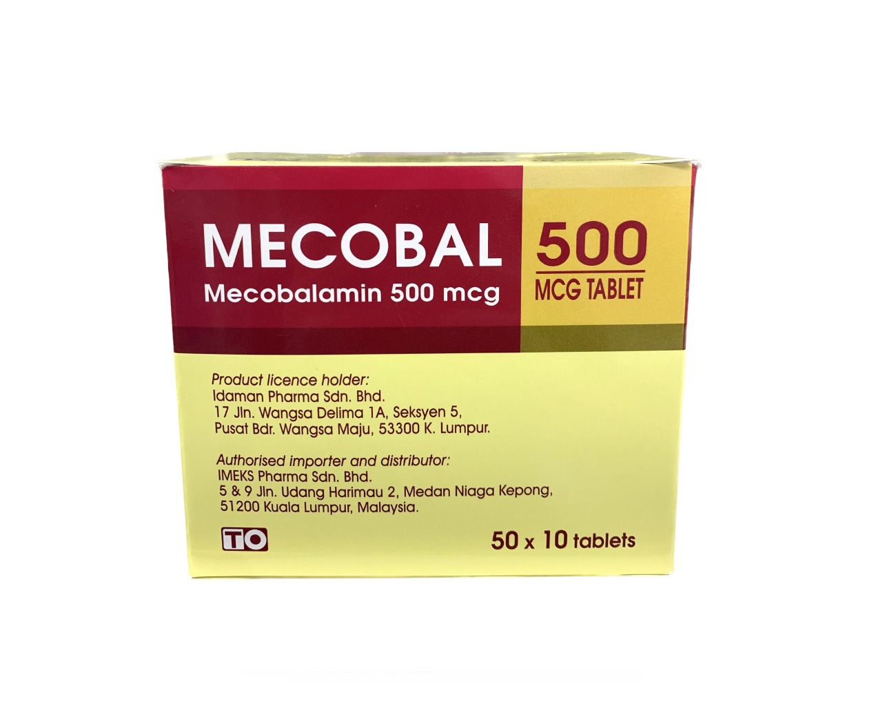 MECOBAL 500MCG 500'S
