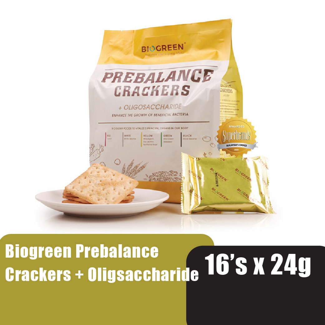 BIOGREEN Prebalance Crackers + Oligosaccharide 24g X 16’S