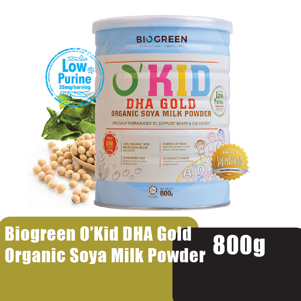 BIOGREEN O’Kid Dha Gold Organic Soya Milk Powder 800g