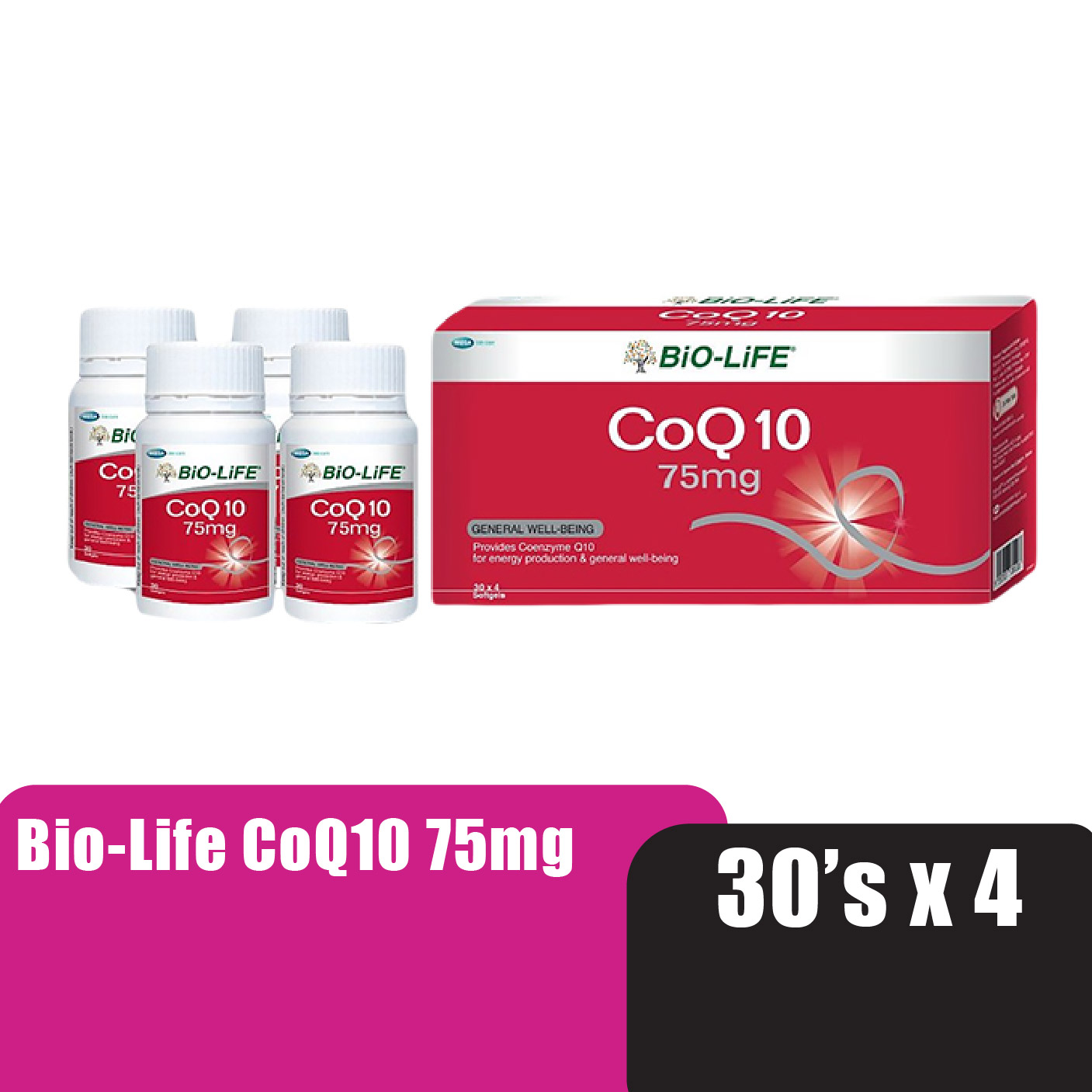 Bio-Life COQ10 75mg 30'S x 4