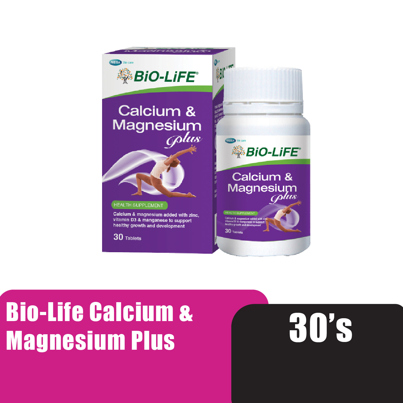 Bio-life Calcium & Magnesium Plus 2 x 100's