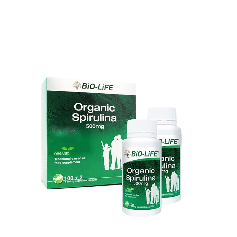 BIO-LIFE Organic Spirulina 100'S x 2