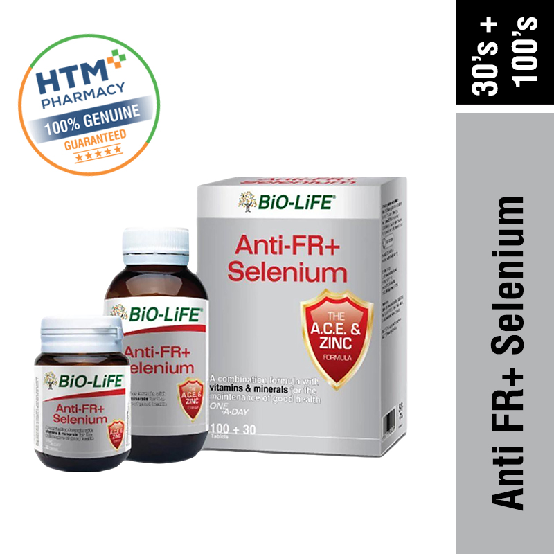 Bio-Life Anti-FR+ Selenium 100's + 30's