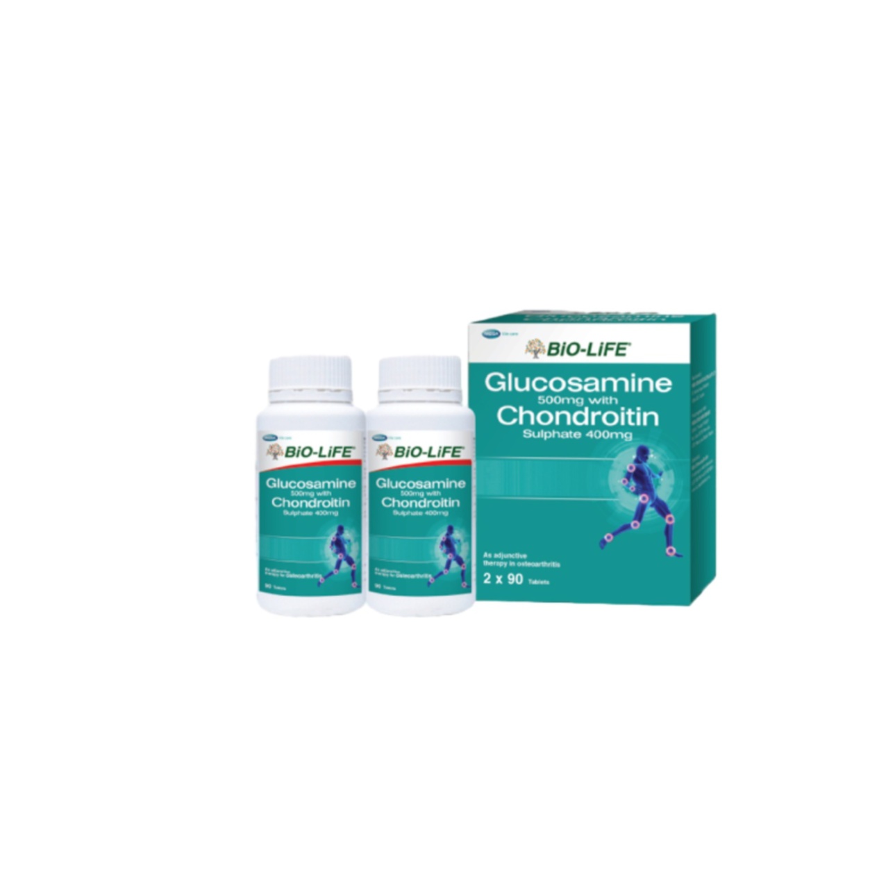 Bio-Life Glucosamine With Chondroitin 90'S X 2