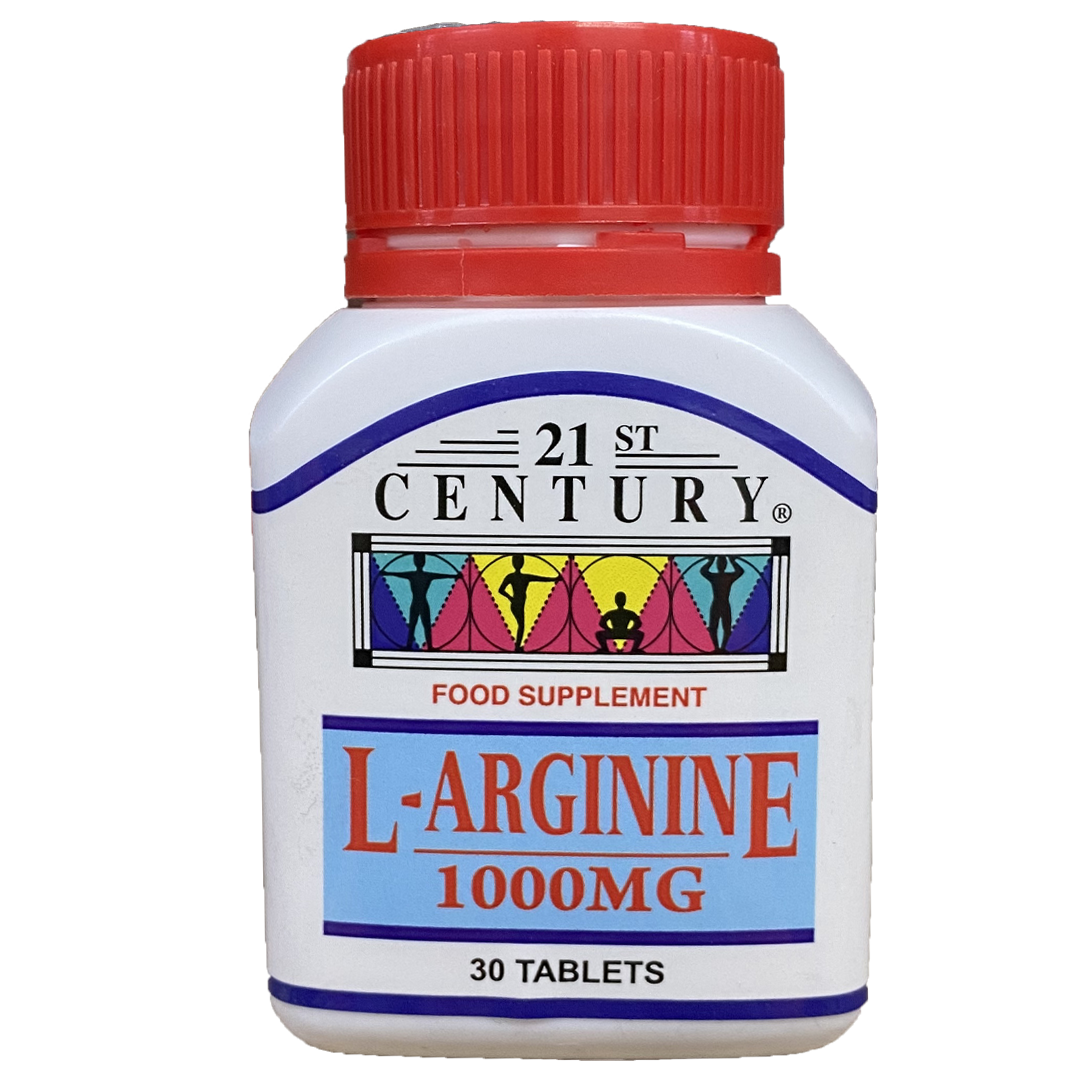 21st Century L-Arginine 1000mg 30's