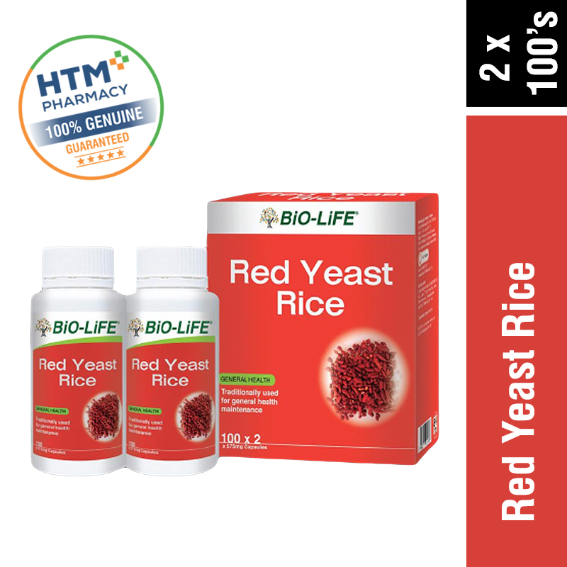 Bio-Life Red Yeast Rice 2 x 100'S