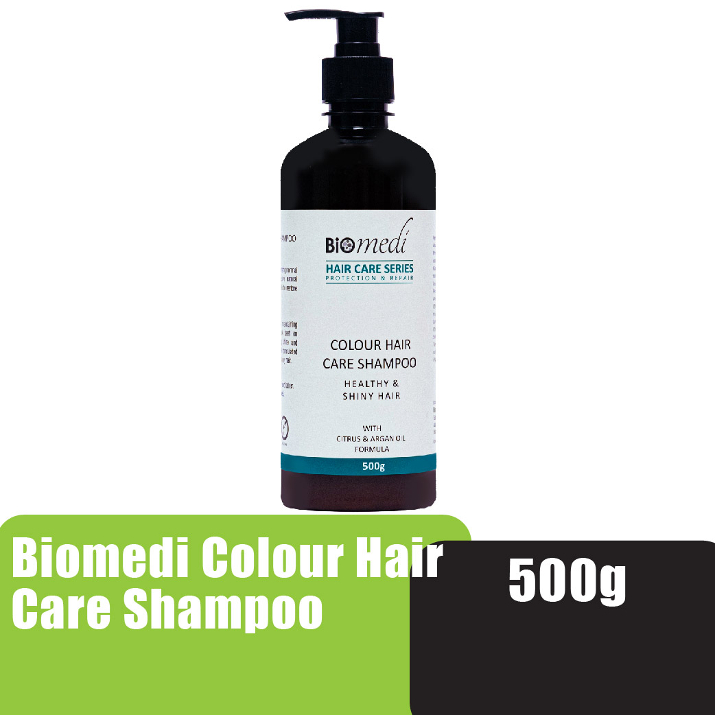 BIOMEDI Colour Shampoo Hair Care 500g With Citrus & Argan Oil - Hair Care & Shampoo For Hair Dye