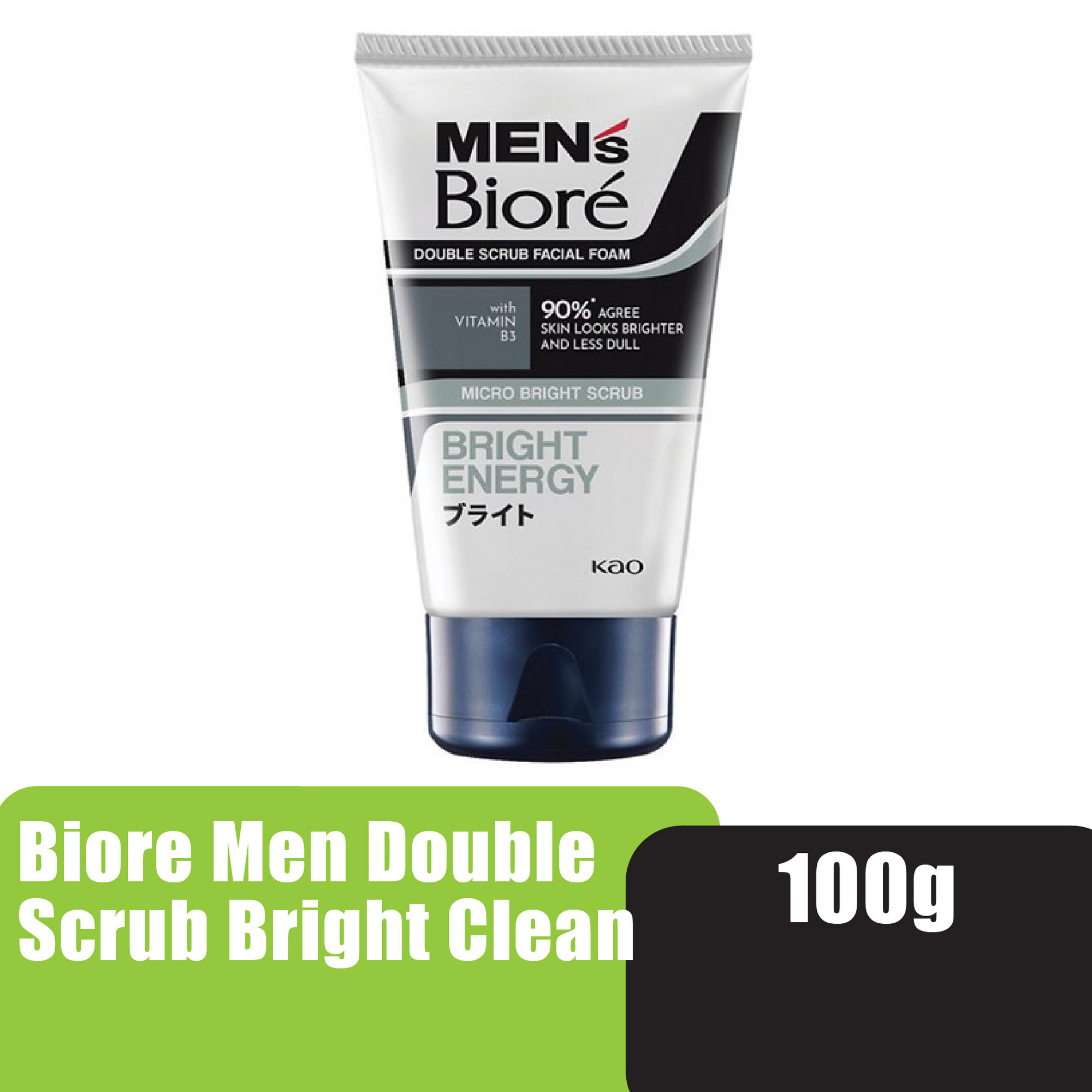 Biore Men Double Scrub Bright Clean 100G