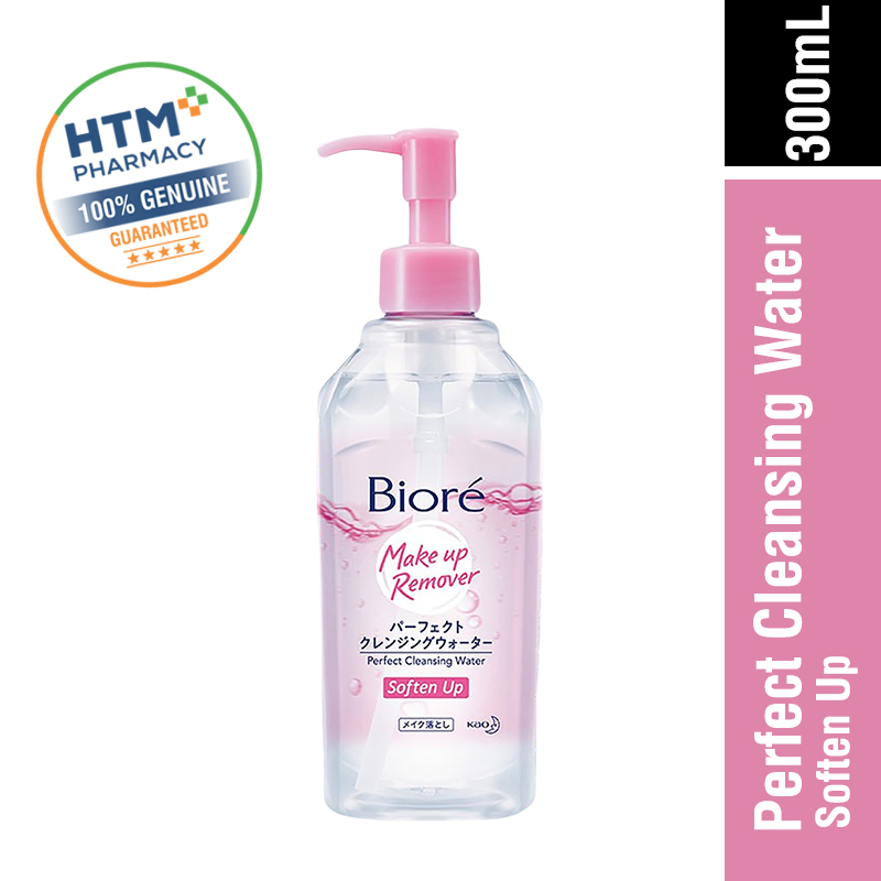 Biore Perfect Cleansing Water Soften Up 300ml (Pink)