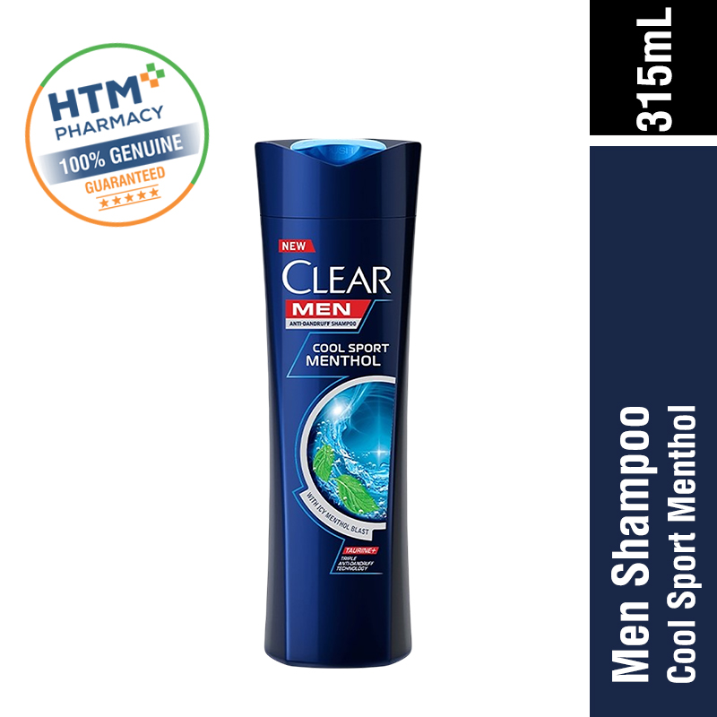 CLEAR MEN SHAMPOO 315ML - COOL SPORT MENTHOL