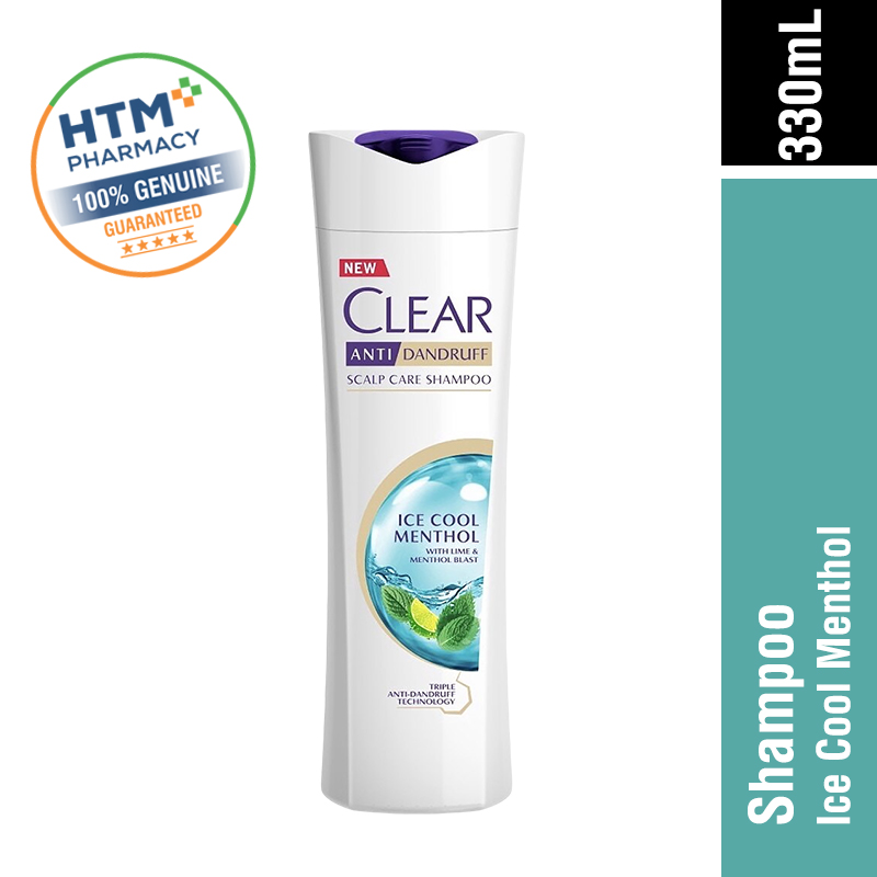 CLEAR SHAMPOO 330ML - ICE COOL MENTHOL