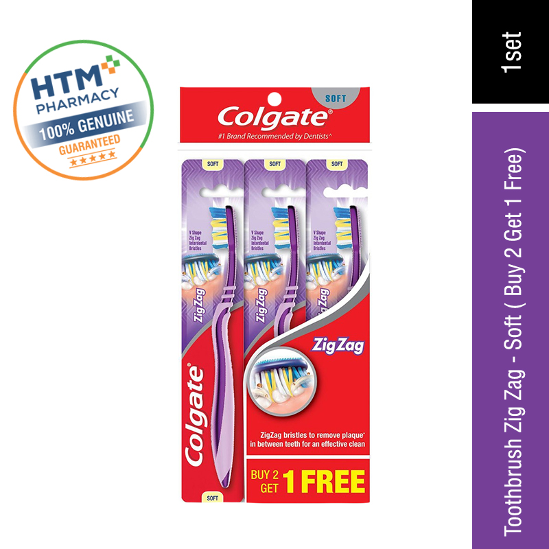 COLGATE TOOTHBRUSH ZIG ZAG SOFT B2F1