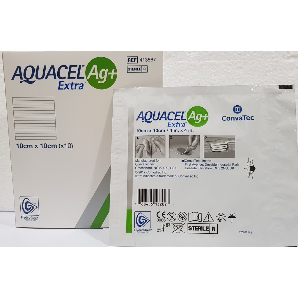 Convatec Aquacel Ag+ Extra 10cm x 10cm (413567) 10's