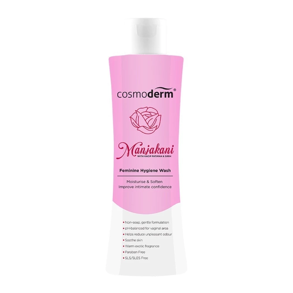 COSMODERM Manjakani Feminine Hygiene Wash 150ml for Feminine Wash