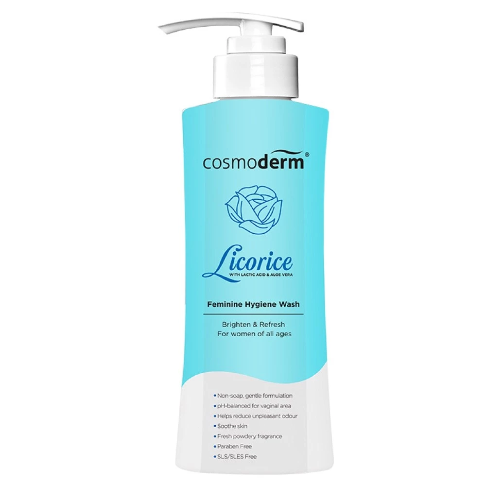 COSMODERM Licorice Feminine Hygiene Wash 375ml for Feminine Wash