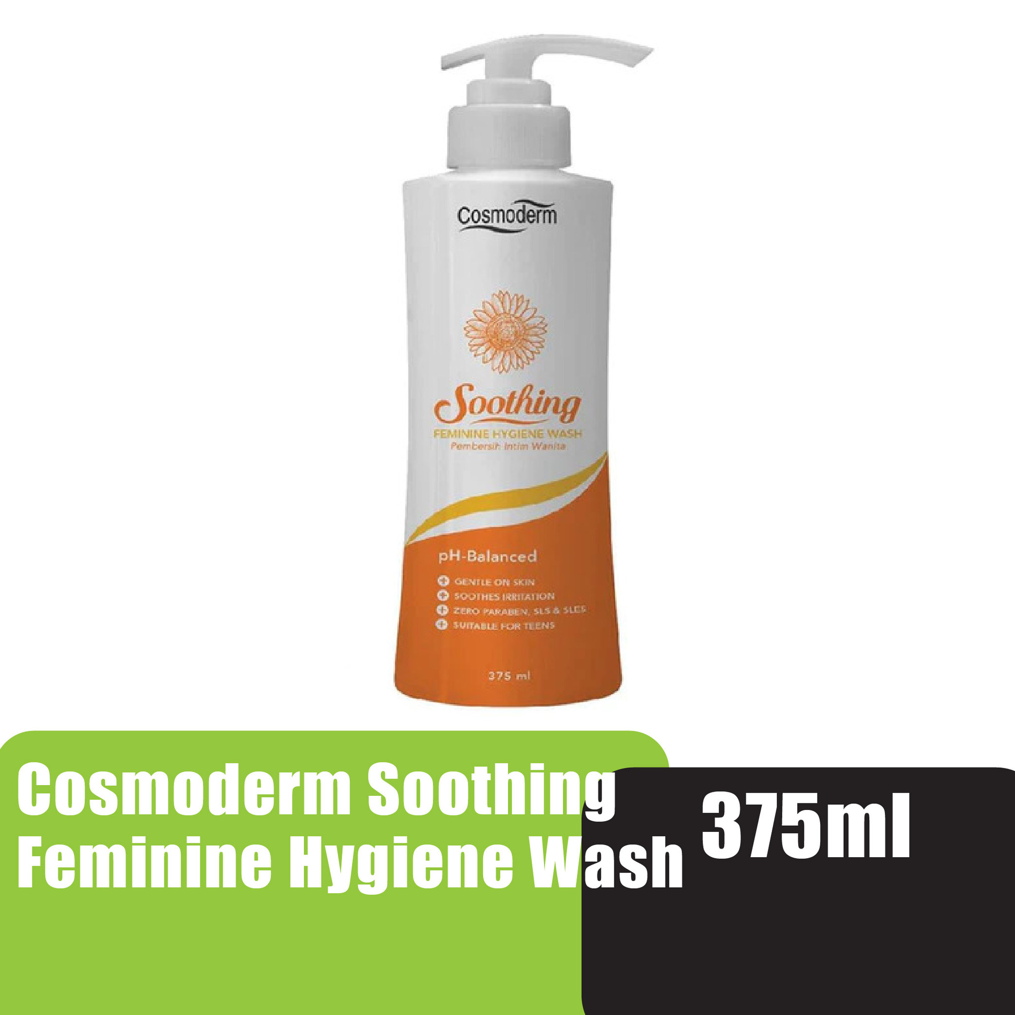 Cosmoderm Soothing Feminine Hygiene Wash 375ML