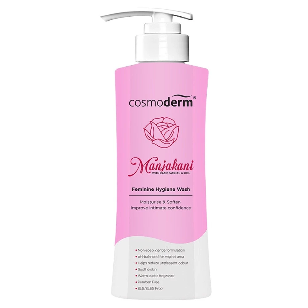 COSMODERM Manjakani Feminine Hygiene Wash 375ml for Feminine Wash
