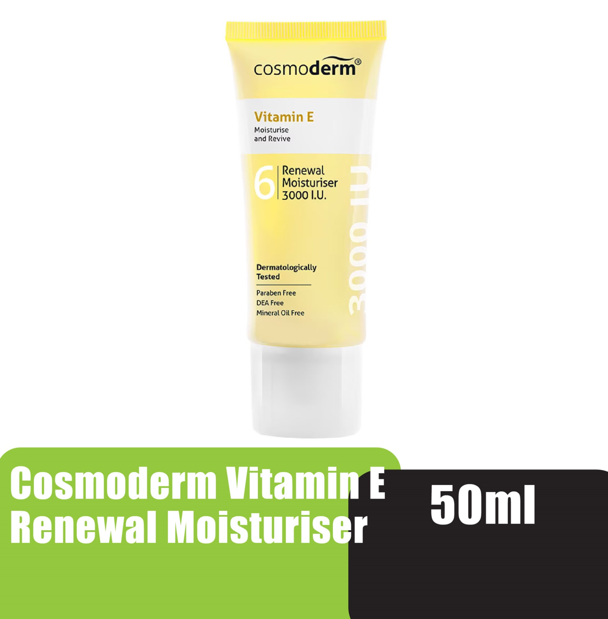 Cosmoderm Vitamin E Renewal Moisturiser 3000 I.U. 50ml