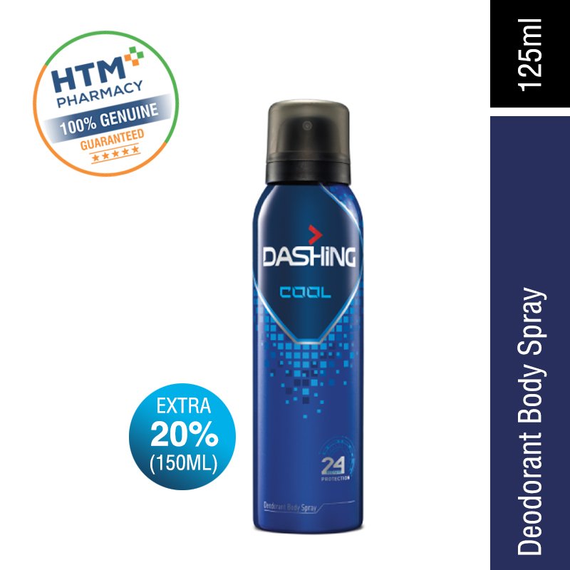 DASHING DEODORANT SPRAY 125ML - COOL(EXT 20% 150ML)