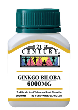 21st Century Ginkgo Biloba 6000MG 30'S