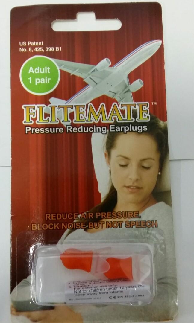 FLITEMATE PRESSURE REDUCING EAR PLUGS - ADULT
