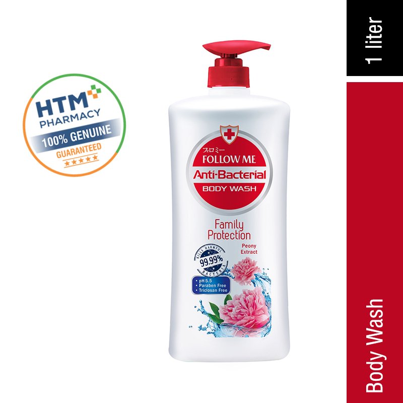 Follow Me Antibacterial Body Wash 1L - Family Protection