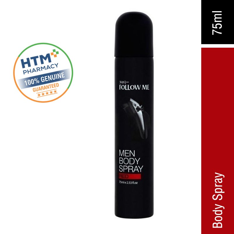 FOLLOW ME MEN'S BODY SPRAY RED 75ML