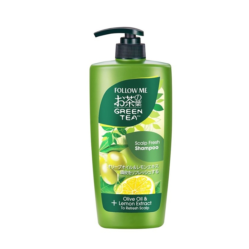 Follow Me Greentea Shampoo 650ML - Scalp Fresh