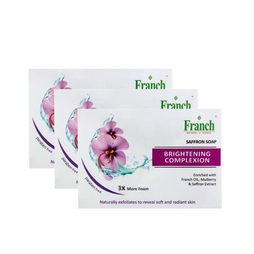FRANCH SAFFRON SOAP 3 x 100G