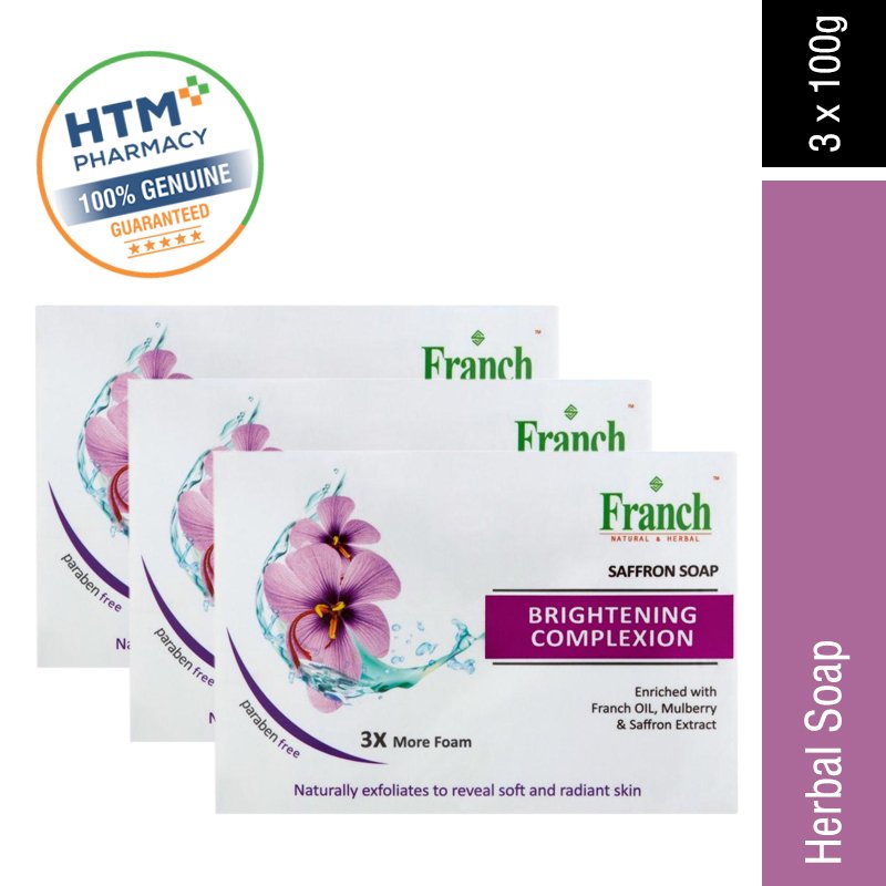 FRANCH SAFFRON SOAP 3 x 100G