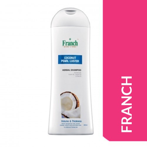 FRANCH HERBAL SHAMPOO 400ML - COCONUT PEARL LUSTER